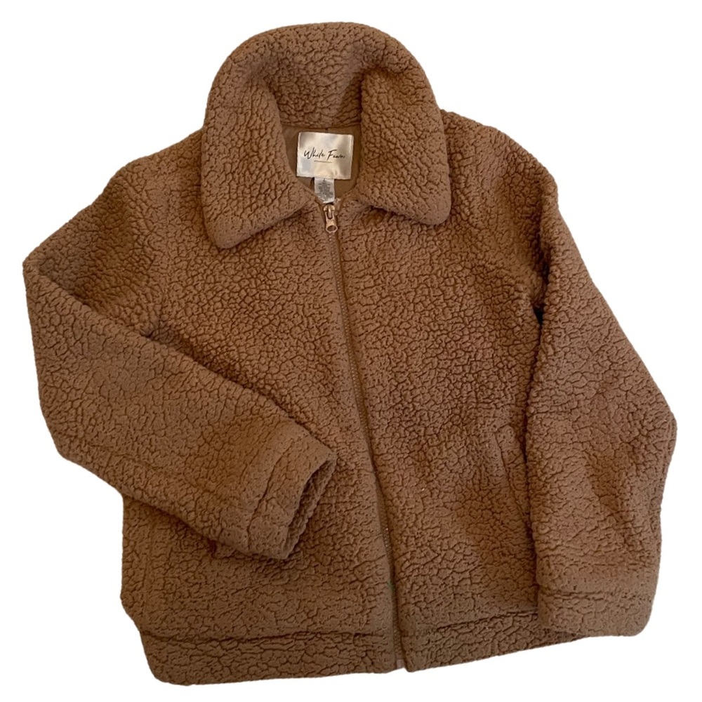 Fuzzy Zip Up Sweater